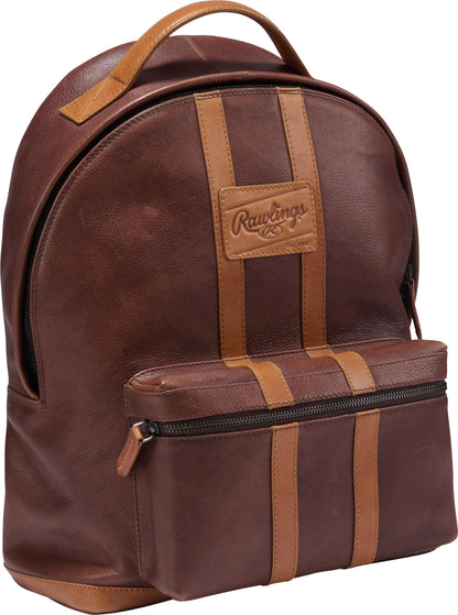 Rawlings Heritage 1887 Men's Leather Backpack, Brown