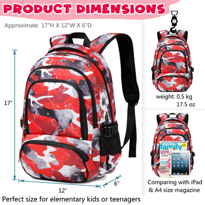 BLUEFAIRY 17" Kids Backpack for Boys
