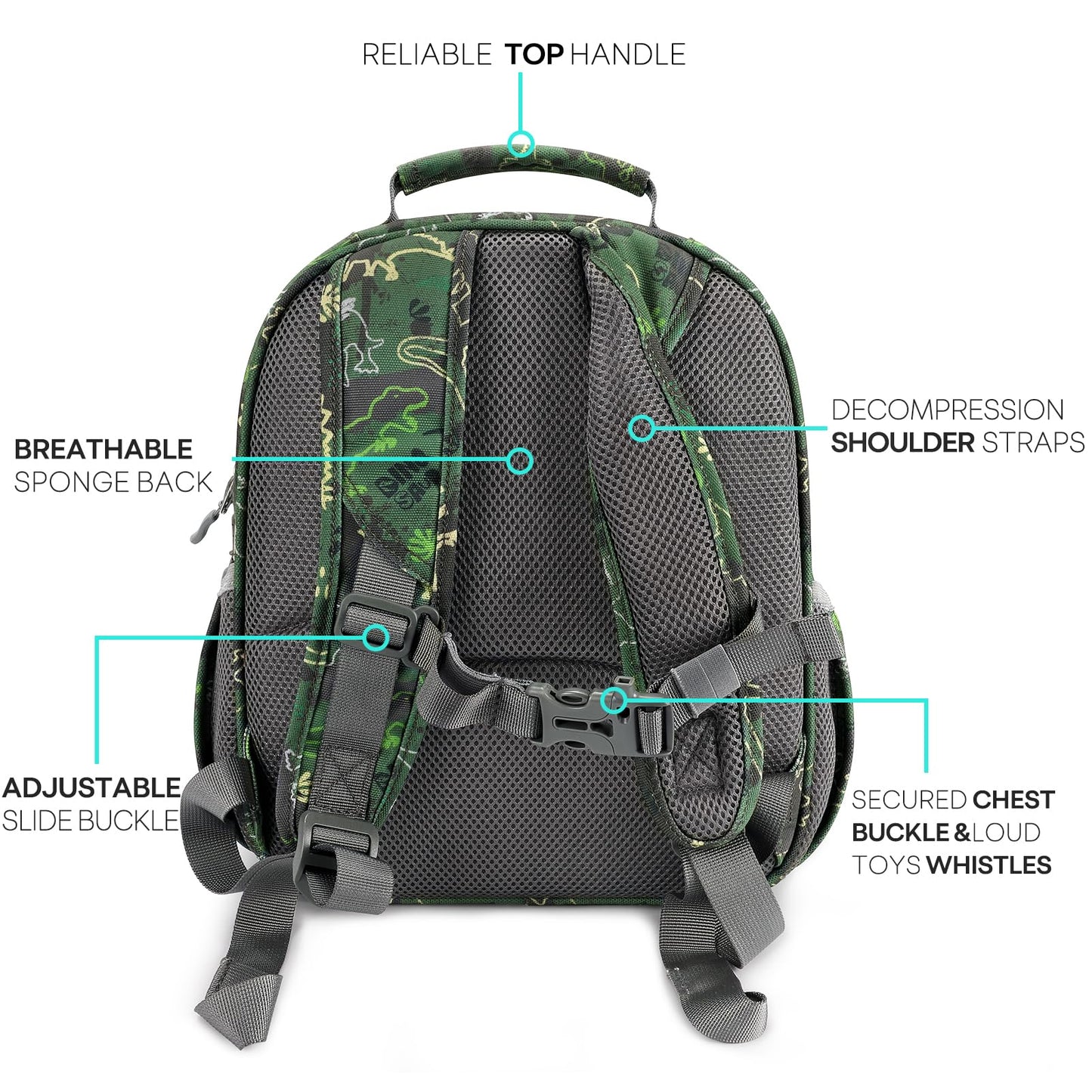 mibasies Girls Backpack 5-8: Lightweight Kids