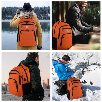 Anti-Theft Laptop Backpack with USB – 15.6" Black