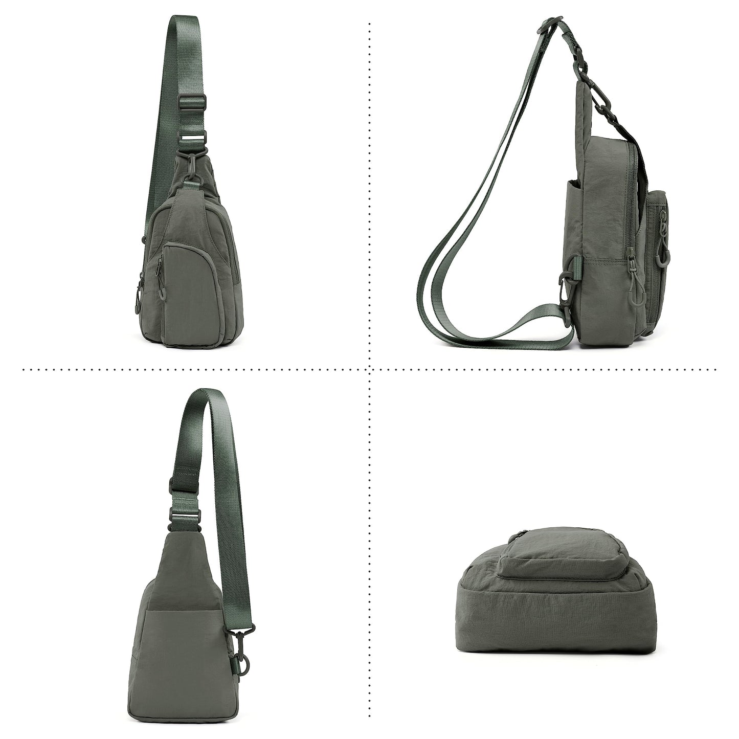 ODODOS Daily Sling Crossbody Bag, Lightweight