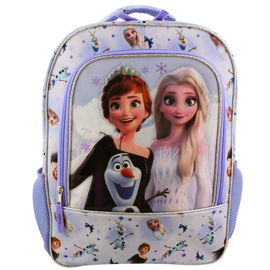 Disney Frozen 'On the Journey' 16 inch Backpack (Purple, One Size)