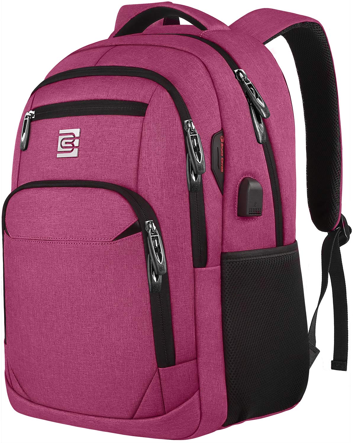 Anti-Theft Laptop Backpack with USB – 15.6" Black