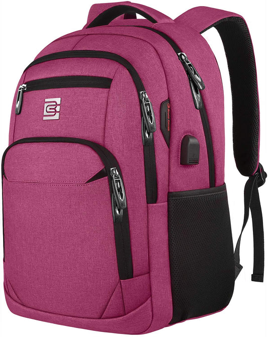 Anti-Theft Laptop Backpack with USB – 15.6" Black