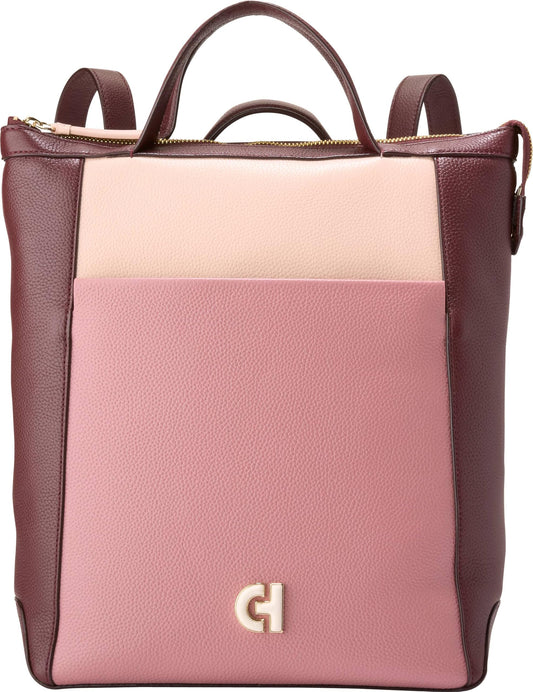 Cole Haan Convertible Backpack, Dark Cuoio/Ivory/Biscuit/Mahogany