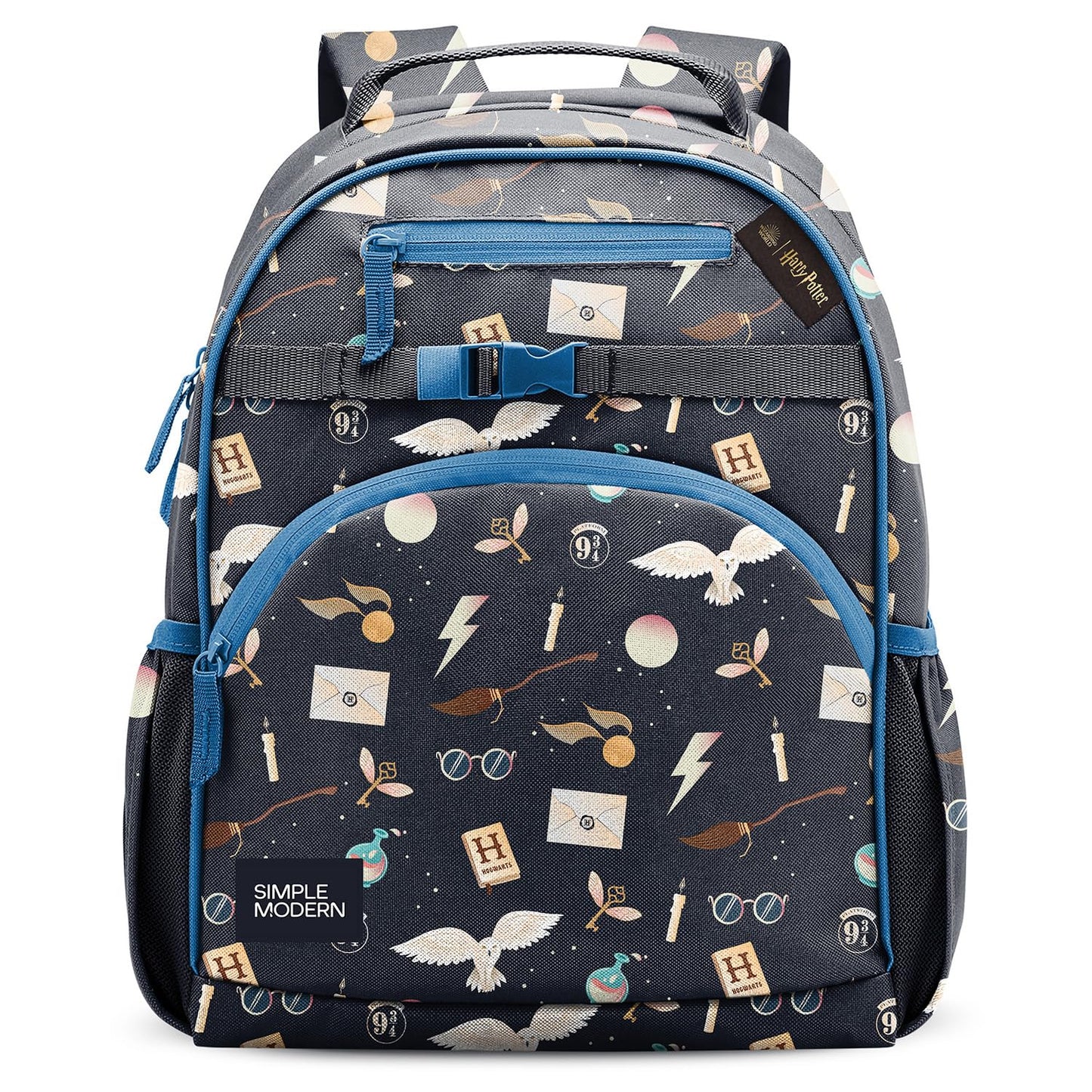 Simple Modern Medium Toddler Backpack for School Girls and Boys | Kindergarten Elementary Kids Backpack | Fletcher Collection | Kids - 15" tall | Monster Truck Rally