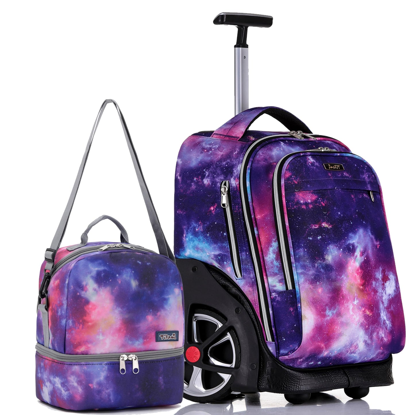 NEW TILAMI 19" Rolling Backpack for kids, Adjustable Laptop Backpack