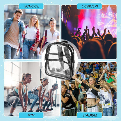 Aliceset 9" Clear Backpacks – 100 Pack