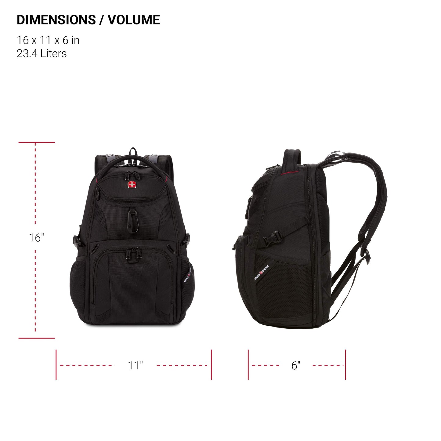 SwissGear Mini 1900 Scansmart Slim Version Laptop Backpack, Oatmeal, 16-Inch