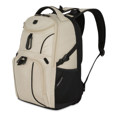SwissGear Mini 1900 Scansmart Slim Version Laptop Backpack, Oatmeal, 16-Inch