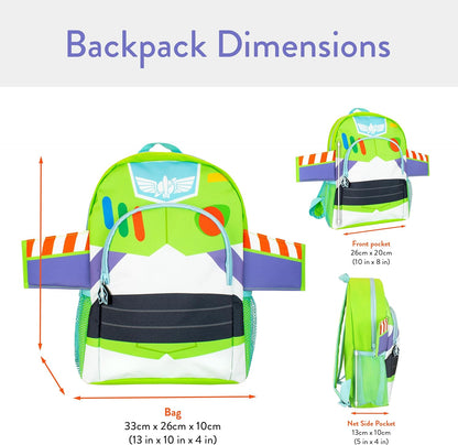 Disney Toy Story Backpack, Buzz Lightyear Kids Backpack, Boys Backpacks Green