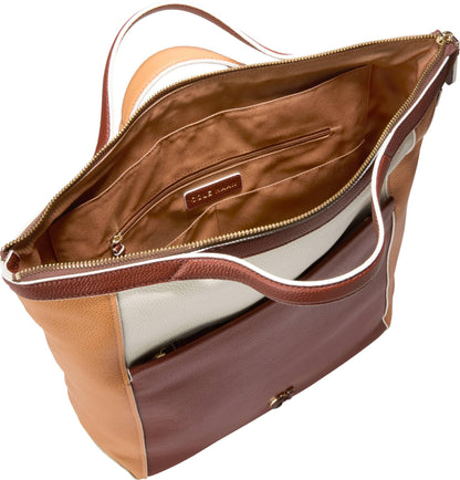Cole Haan Convertible Backpack, Dark Cuoio/Ivory/Biscuit/Mahogany