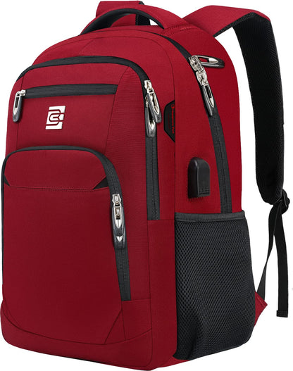 Anti-Theft Laptop Backpack with USB – 15.6" Black