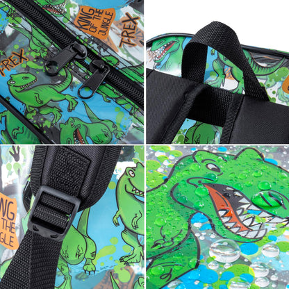 20-Pack 16" Clear Dinosaur Kids Backpacks