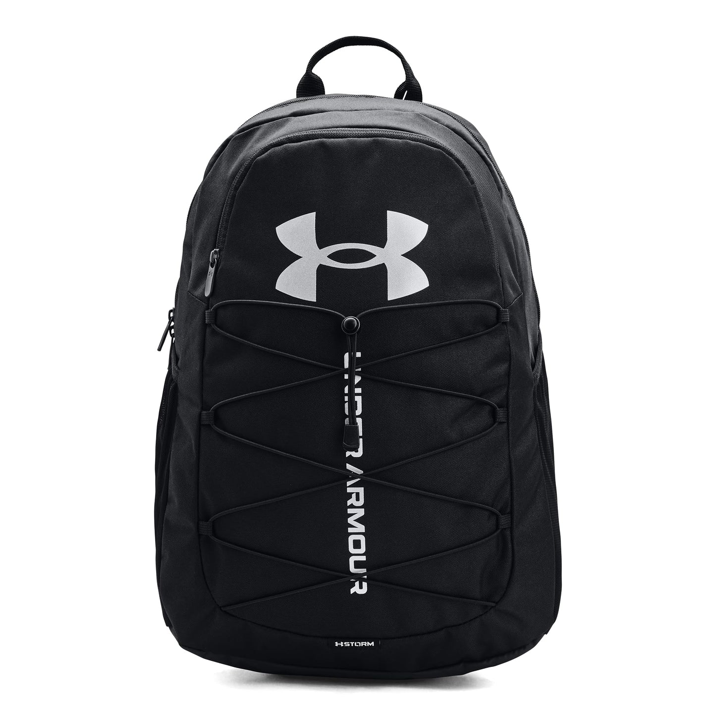 Under Armour Hustle Sport Backpack, Black/Silver