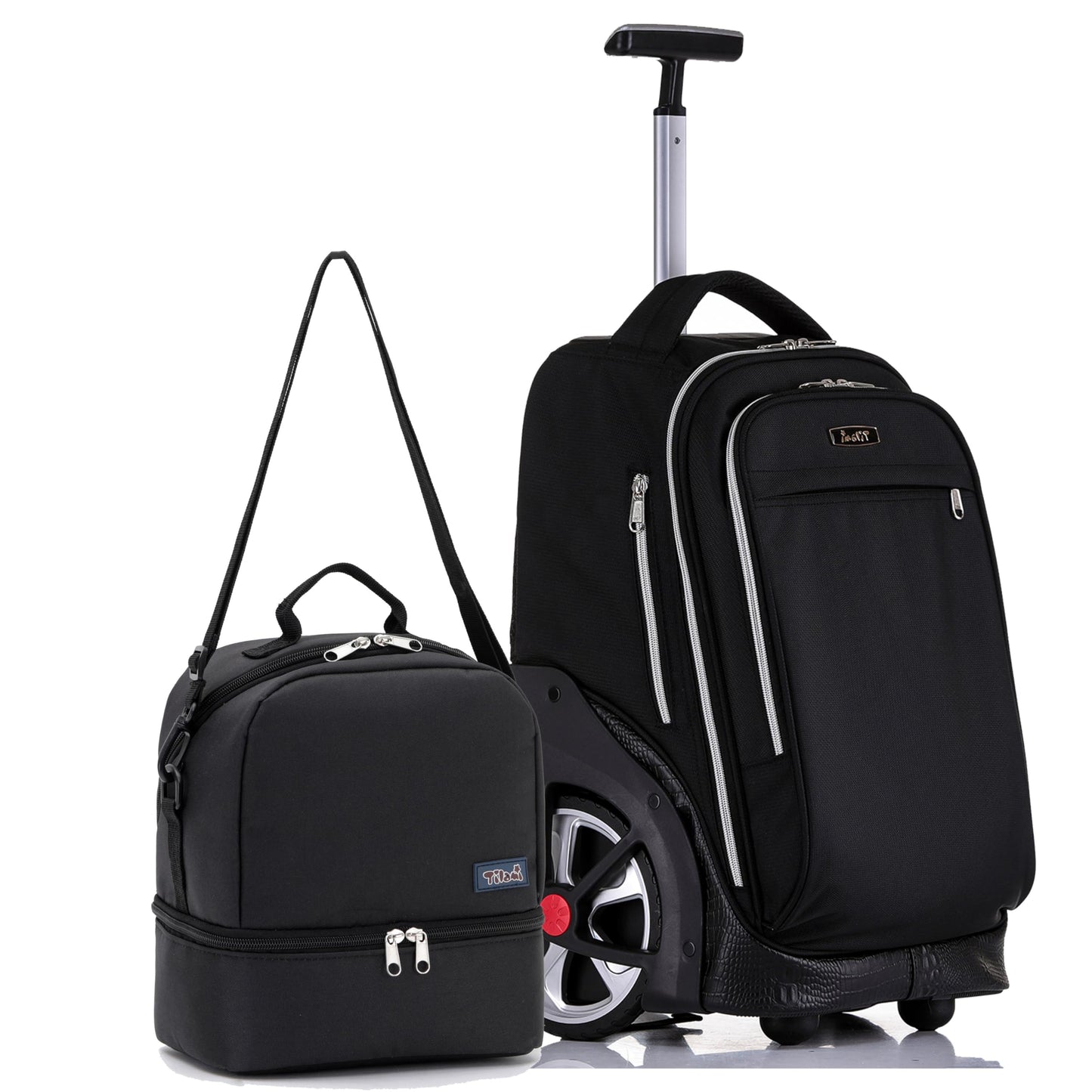 NEW TILAMI 19" Rolling Backpack for kids, Adjustable Laptop Backpack
