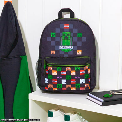 Minecraft Kids & Teens Backpack, Black