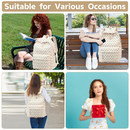 School Backpack for Teen Girls & Women, Corduroy