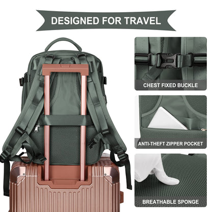 Coowoz Waterproof Travel Backpack, Peacock Blue