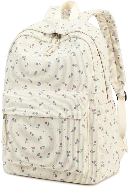 School Backpack for Teen Girls & Women, Corduroy