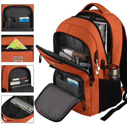 Anti-Theft Laptop Backpack with USB – 15.6" Black