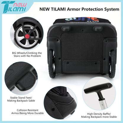 NEW TILAMI 19" Rolling Backpack for kids, Adjustable Laptop Backpack