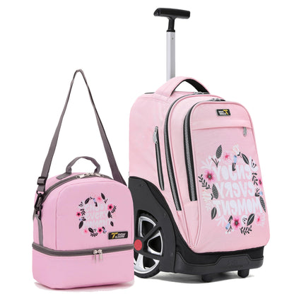 NEW TILAMI 19" Rolling Backpack for kids, Adjustable Laptop Backpack