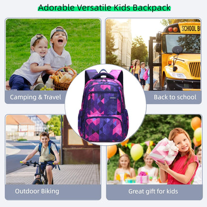 MITOWERMI Kids School Backpack, Purple
