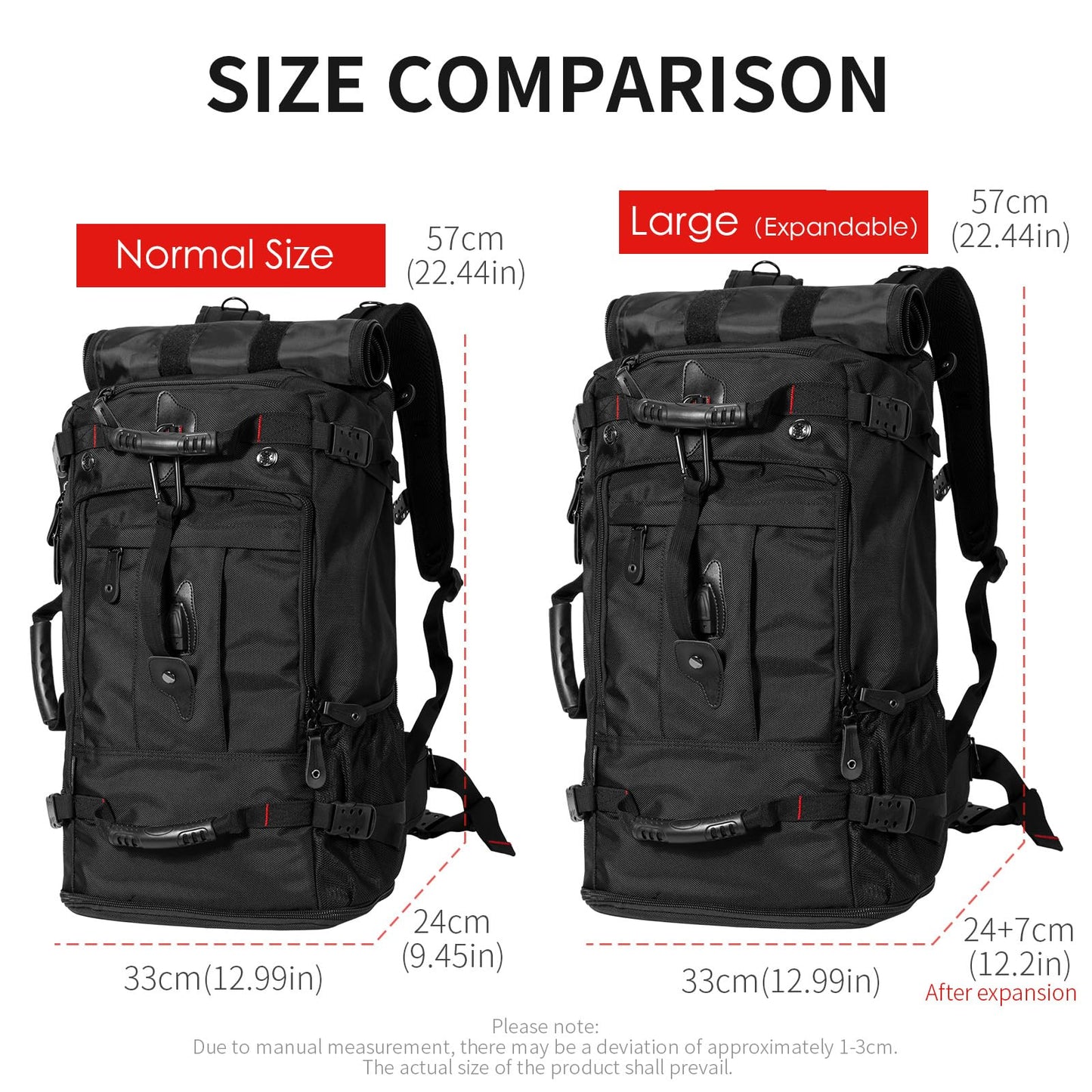 Travel Convertible Backpack & Duffle Bag