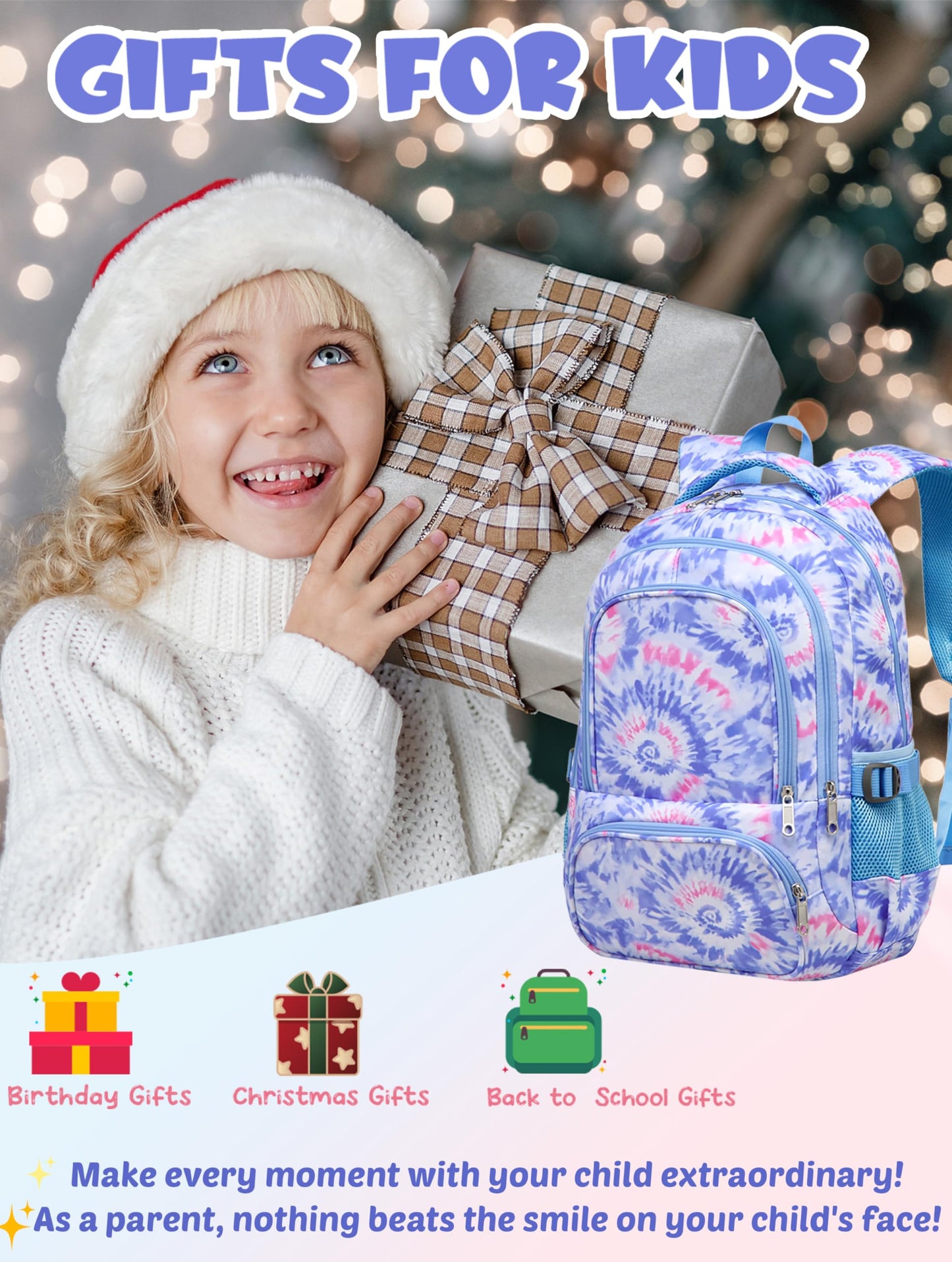 BLUEFAIRY Kids Backpack