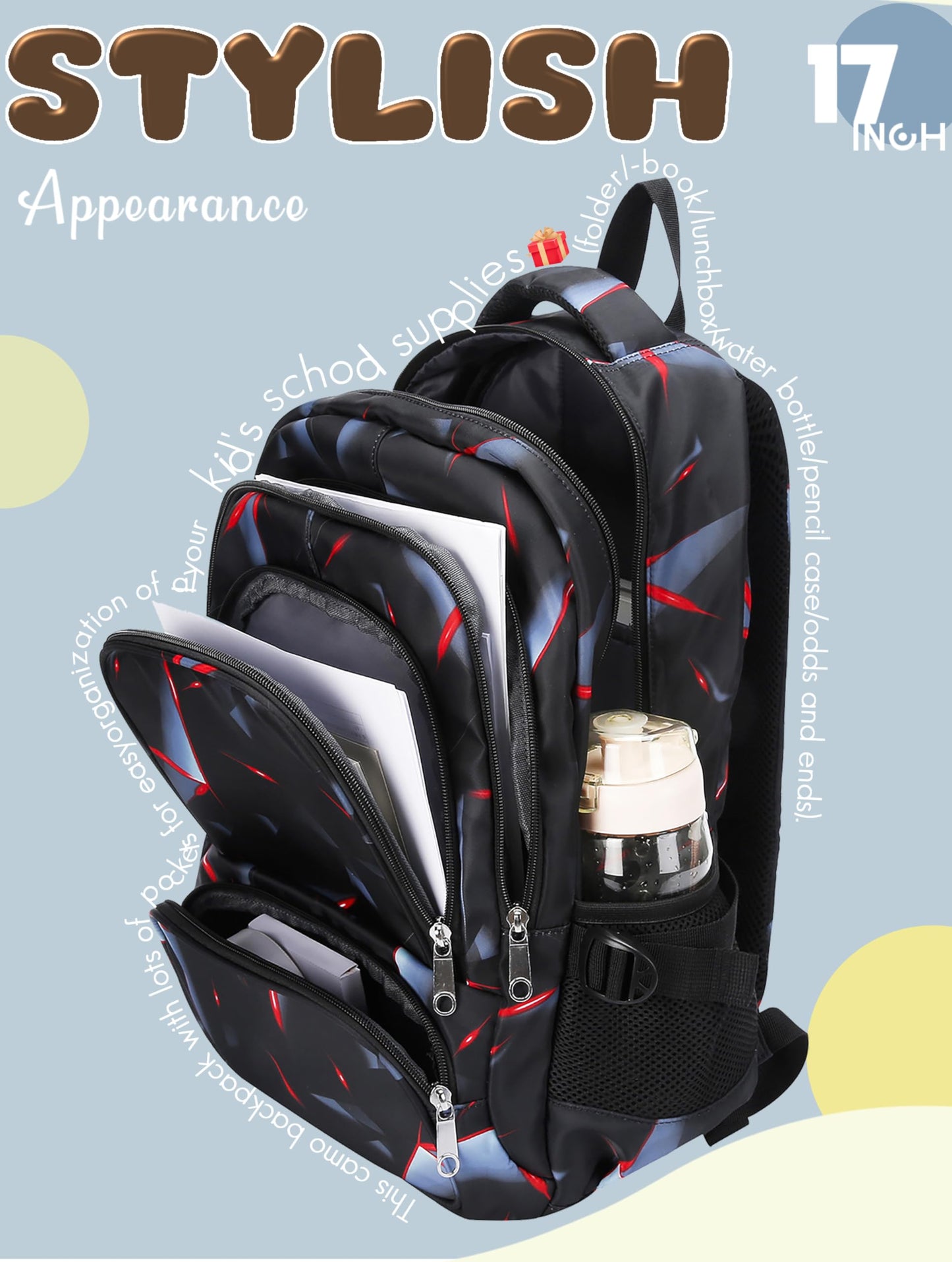BLUEFAIRY Kids Backpack