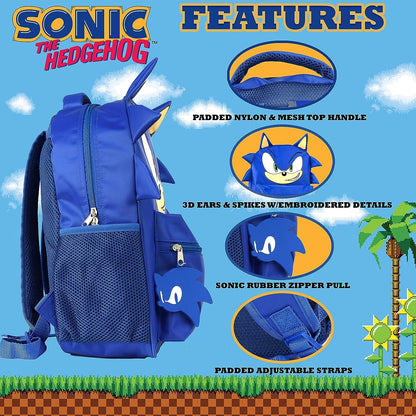 Sonic 16" 3D Kids Backpack – Shadow Design