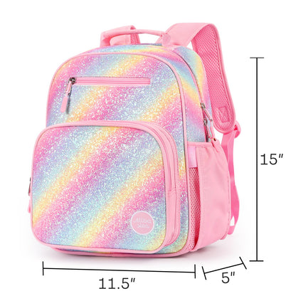 mibasies Girls Backpack 5-8: Lightweight Kids