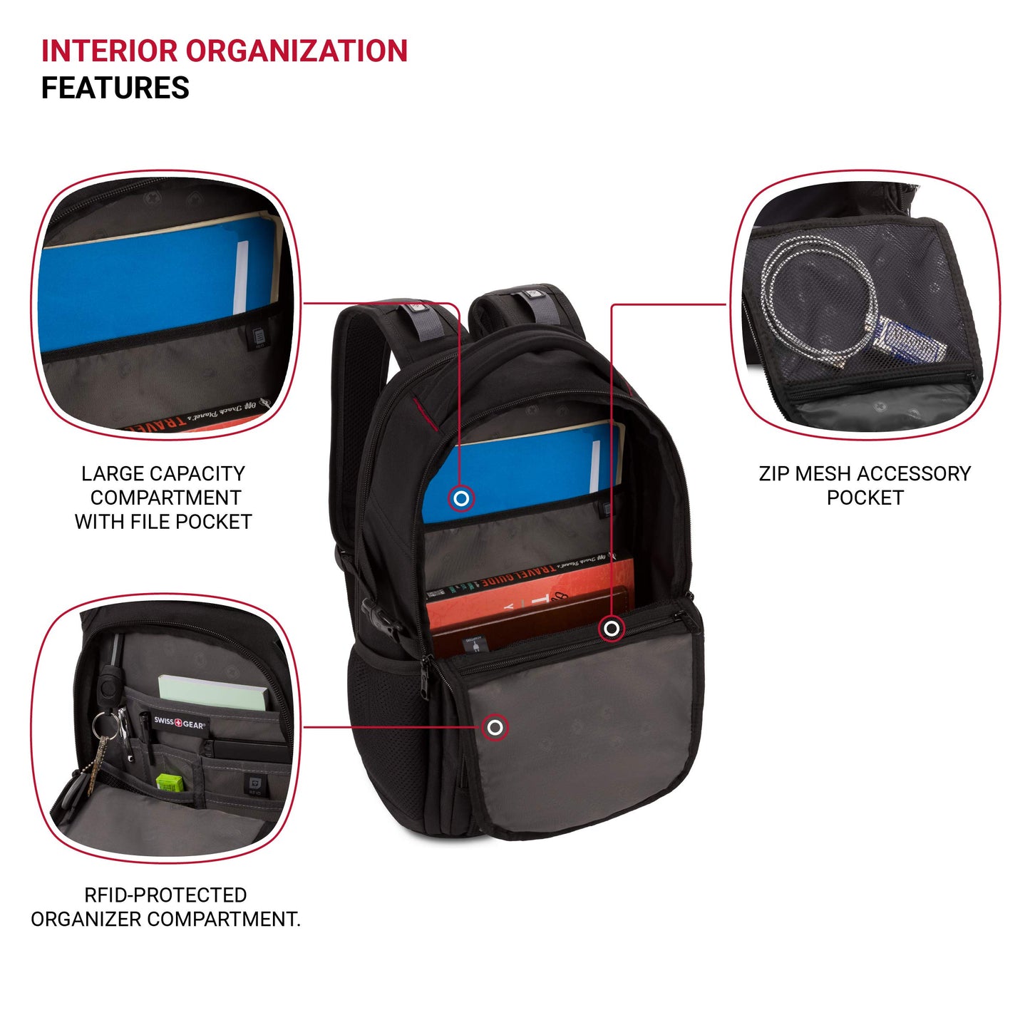SwissGear Mini 1900 Scansmart Slim Version Laptop Backpack, Oatmeal, 16-Inch