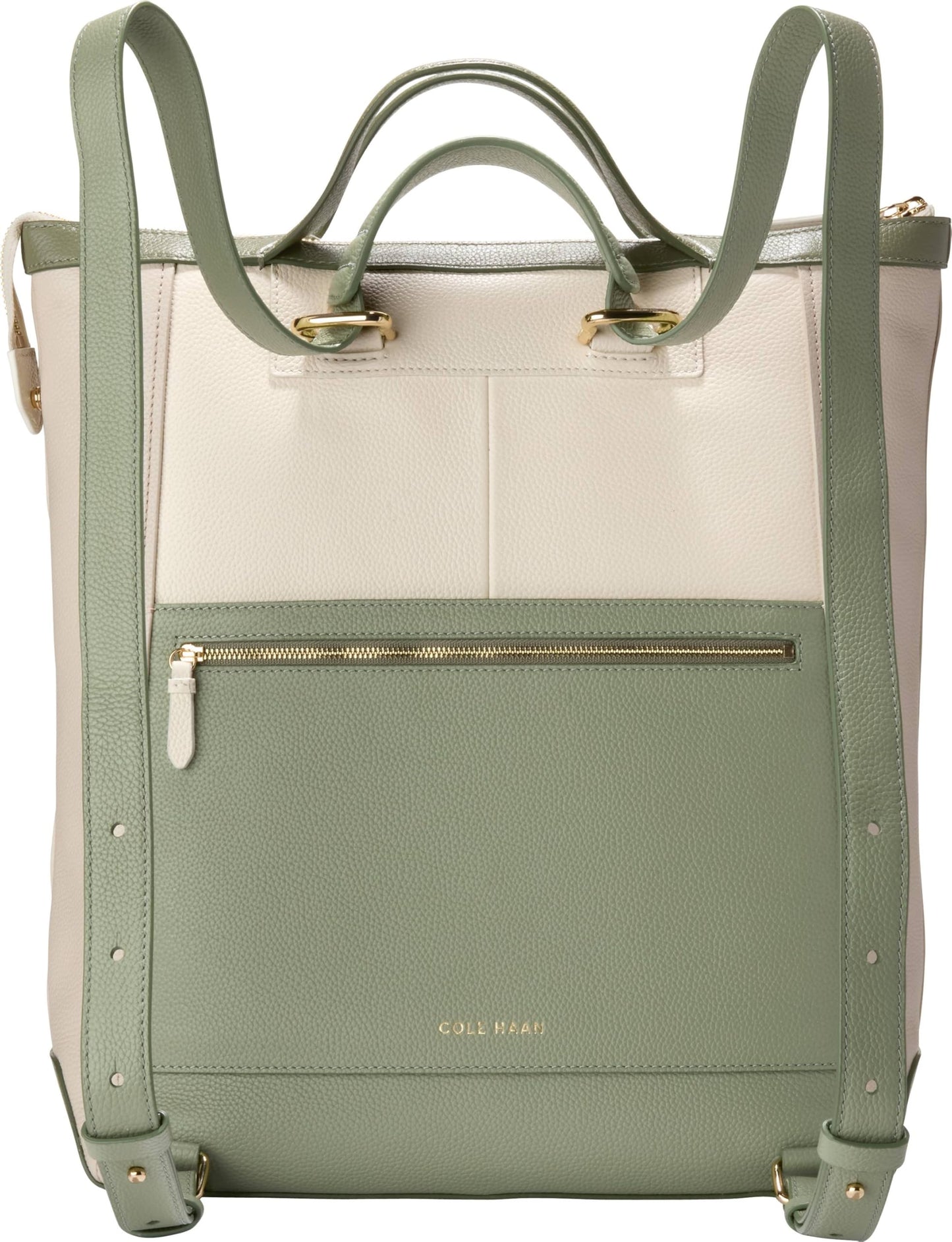 Cole Haan Convertible Backpack, Dark Cuoio/Ivory/Biscuit/Mahogany
