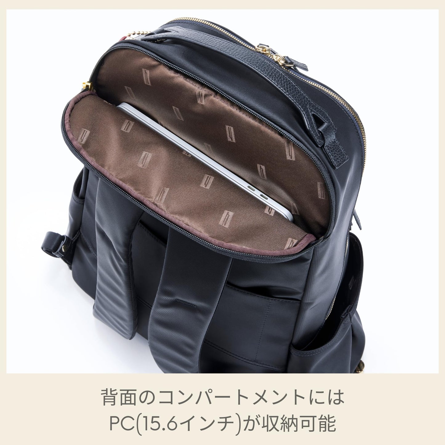 hartmann(ハートマン) Women's Backpack, Beige (Taupe), One Size