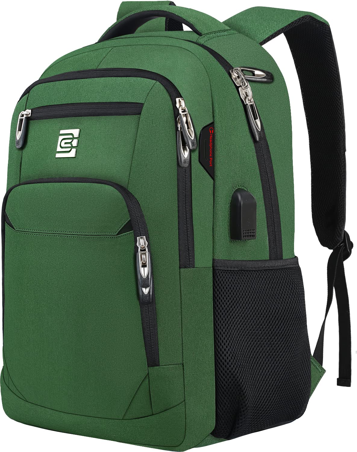 Anti-Theft Laptop Backpack with USB – 15.6" Black