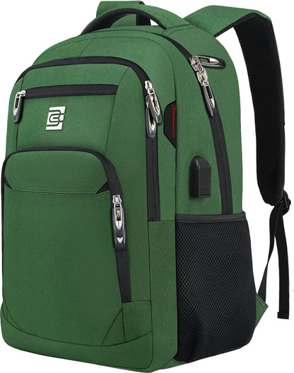 Anti-Theft Laptop Backpack with USB – 15.6" Black