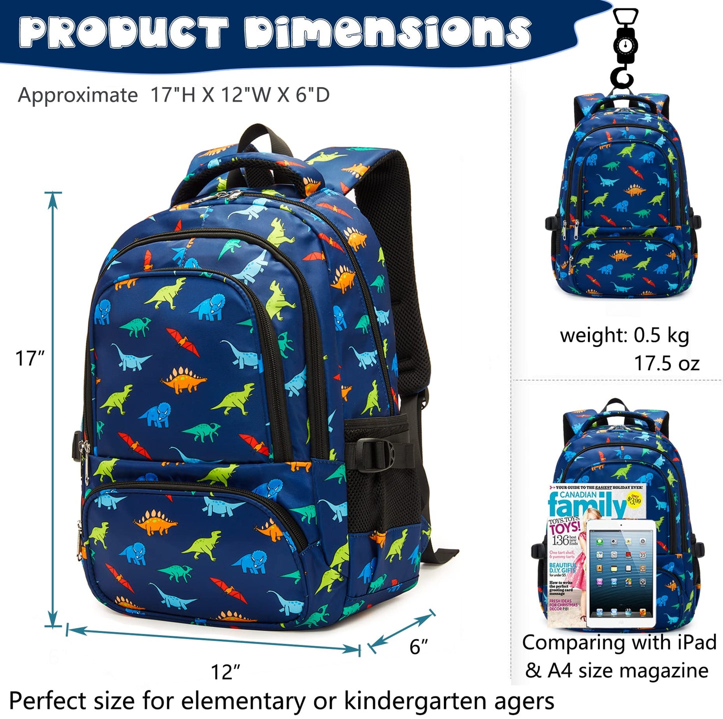 BLUEFAIRY Kids Backpack