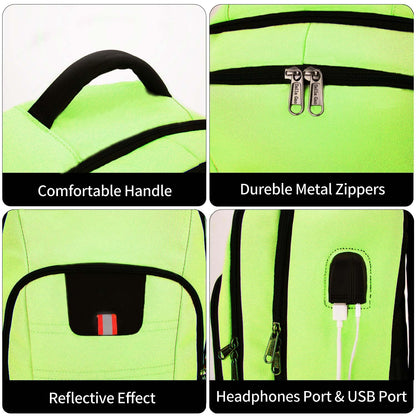 Travel Laptop Backpack, Black Backpack for Men and Women