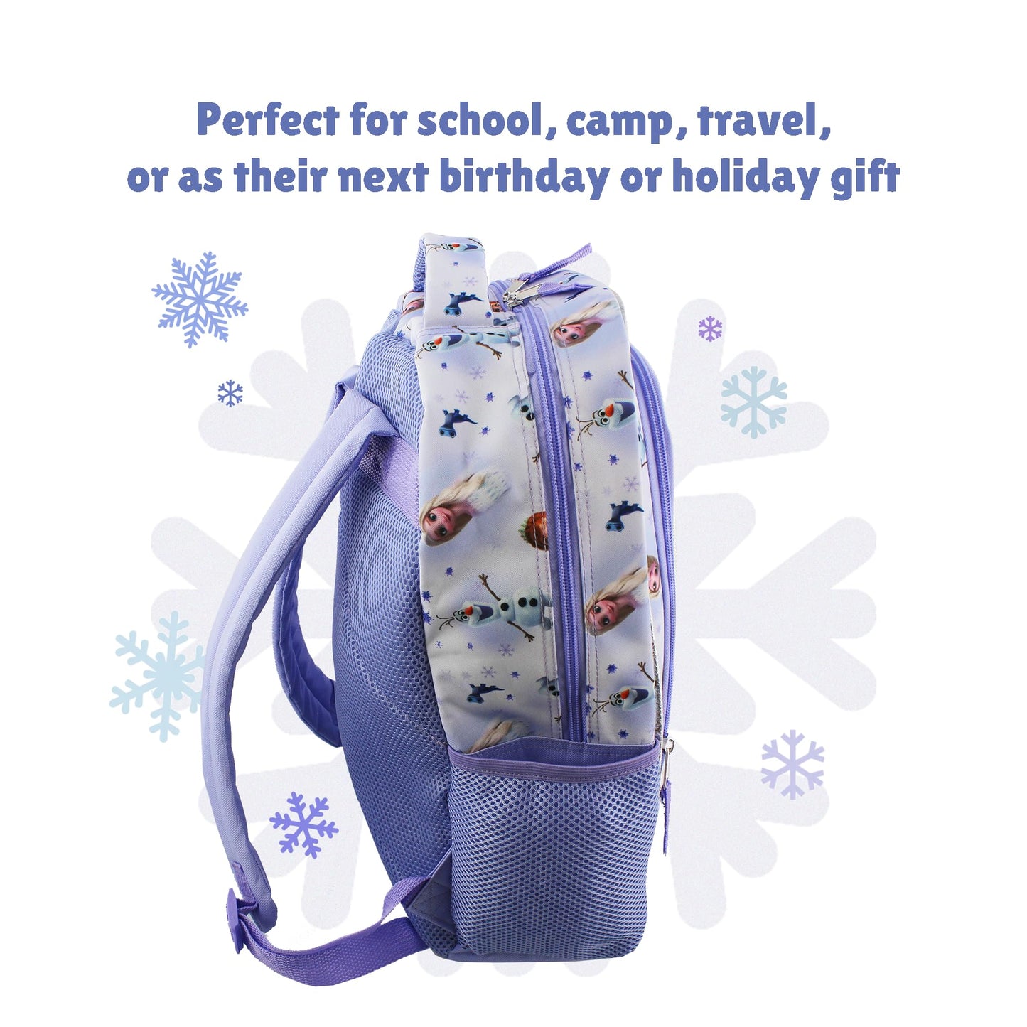 Disney Frozen 'On the Journey' 16 inch Backpack (Purple, One Size)