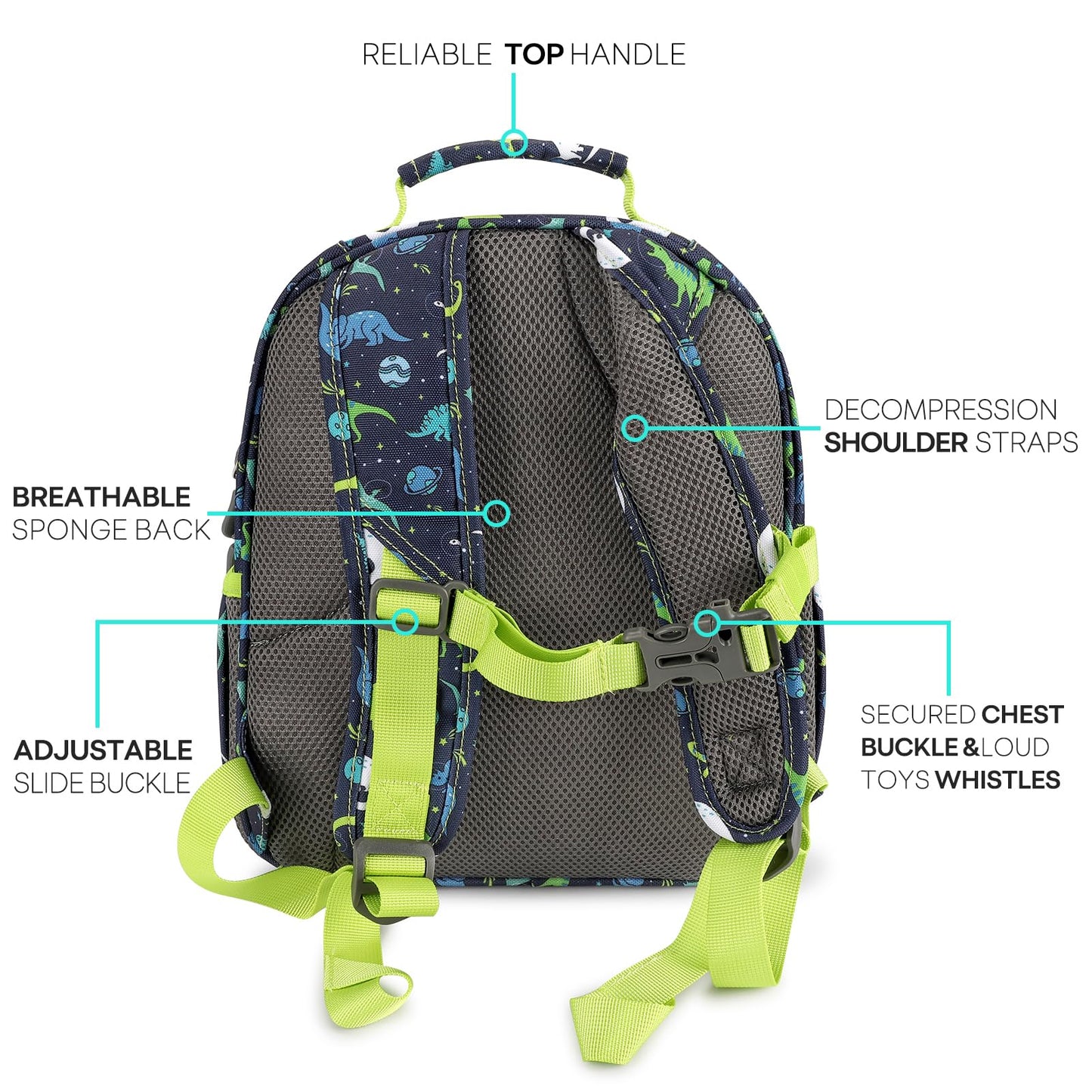 mibasies Girls Backpack 5-8: Lightweight Kids