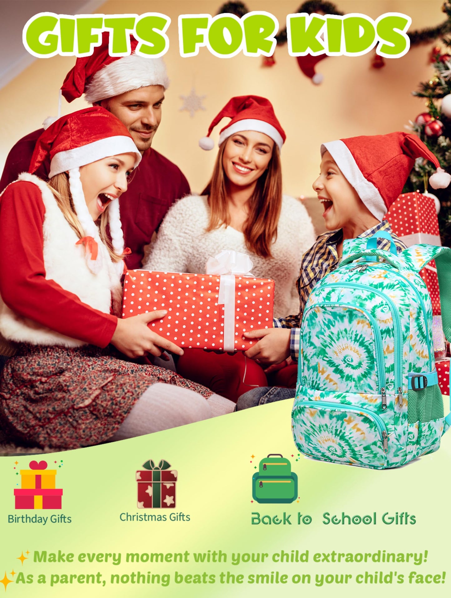BLUEFAIRY Kids Backpack