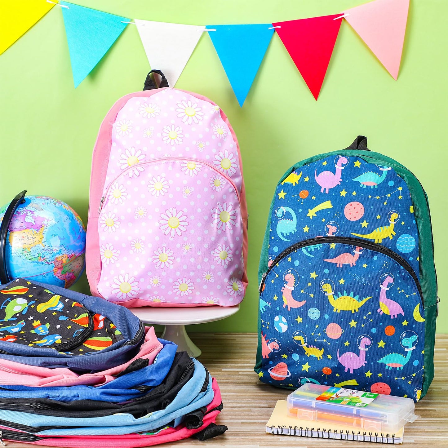 24-Pack 15" Kids Backpacks – Elementary