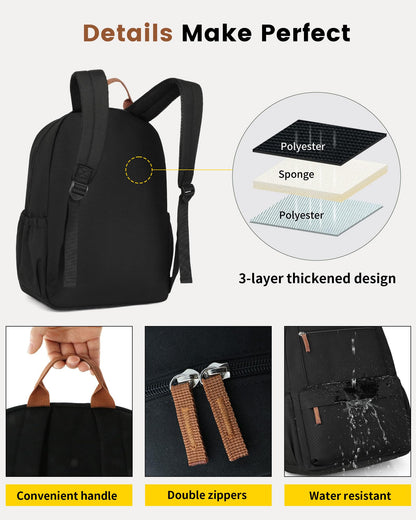 Vorspack Lightweight Backpack, Black