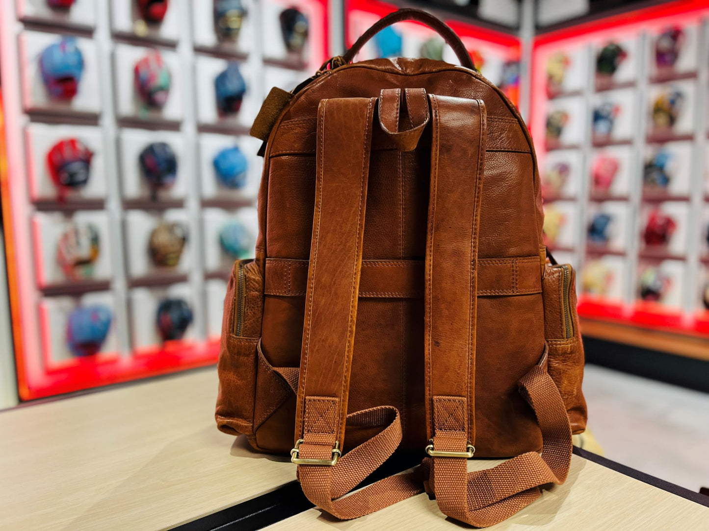 Rawlings Heritage 1887 Men's Leather Backpack, Brown