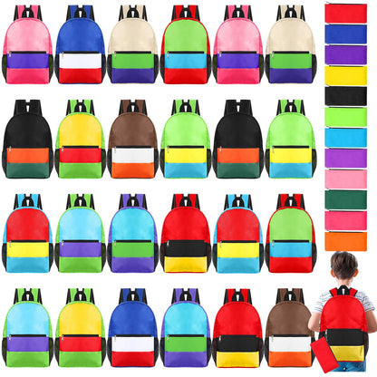 Cholemy 24 Pack 14" Kids Backpack Bulk for School