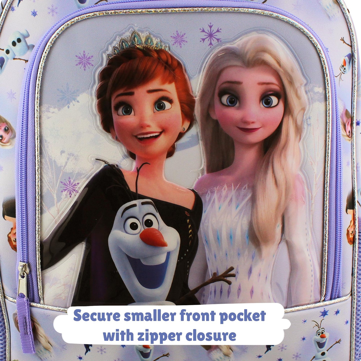 Disney Frozen 'On the Journey' 16 inch Backpack (Purple, One Size)