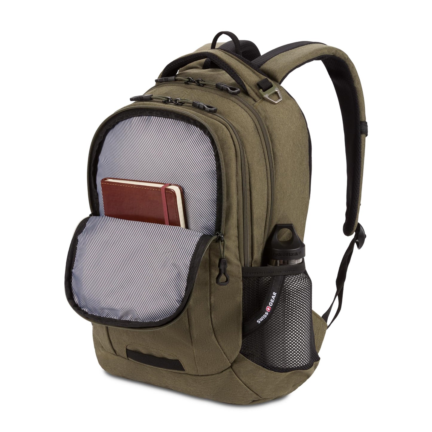 SwissGear Cecil 5505 Laptop Backpack, Pastel Brown/Black, 18-Inch