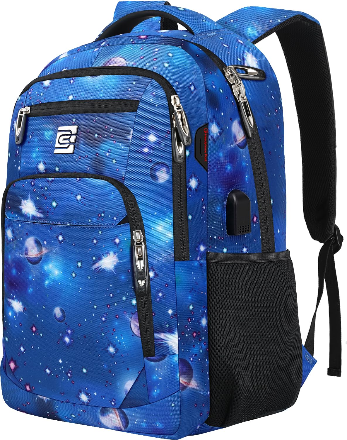 Anti-Theft Laptop Backpack with USB – 15.6" Black
